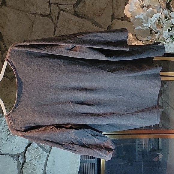 Quacker Factory 3X Halloween Spider Web 3/4 Sleeve Top. - Picture 5 of 5